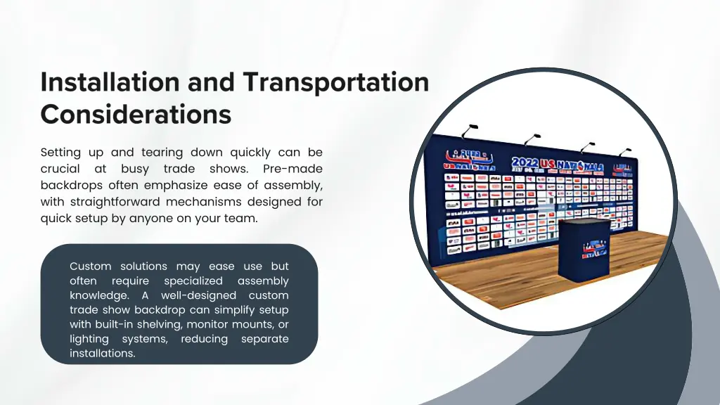 setting up and tearing down quickly