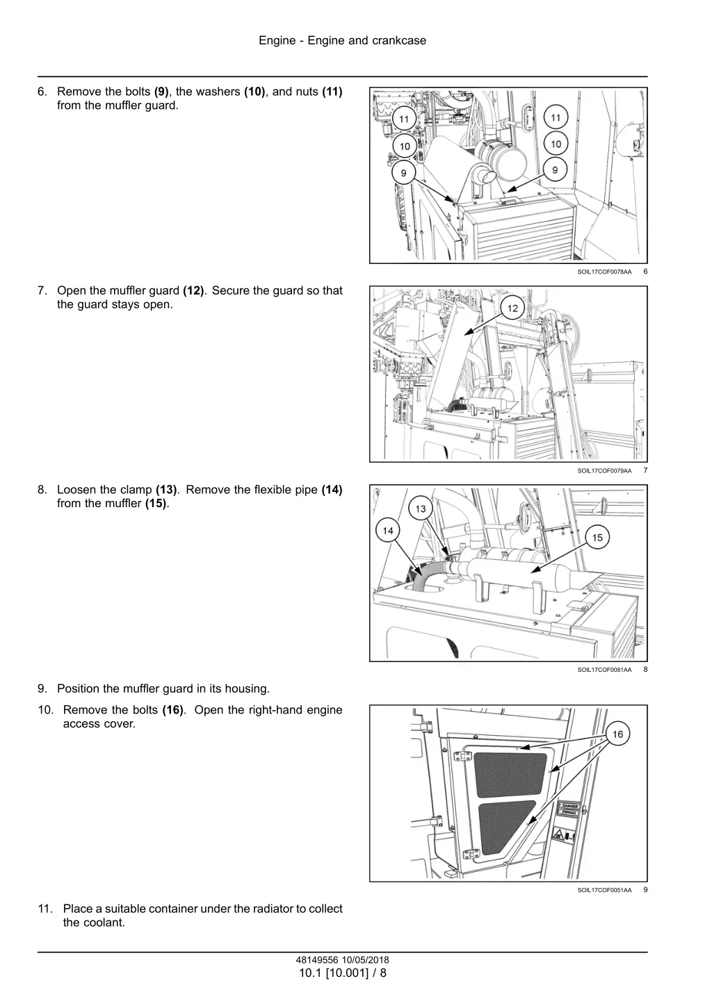 engine engine and crankcase 5