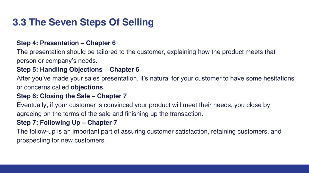 3 3 the seven steps of selling 1