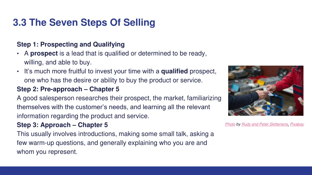 3 3 the seven steps of selling