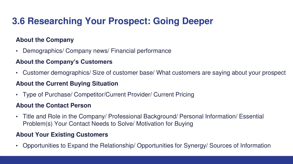 3 6 researching your prospect going deeper