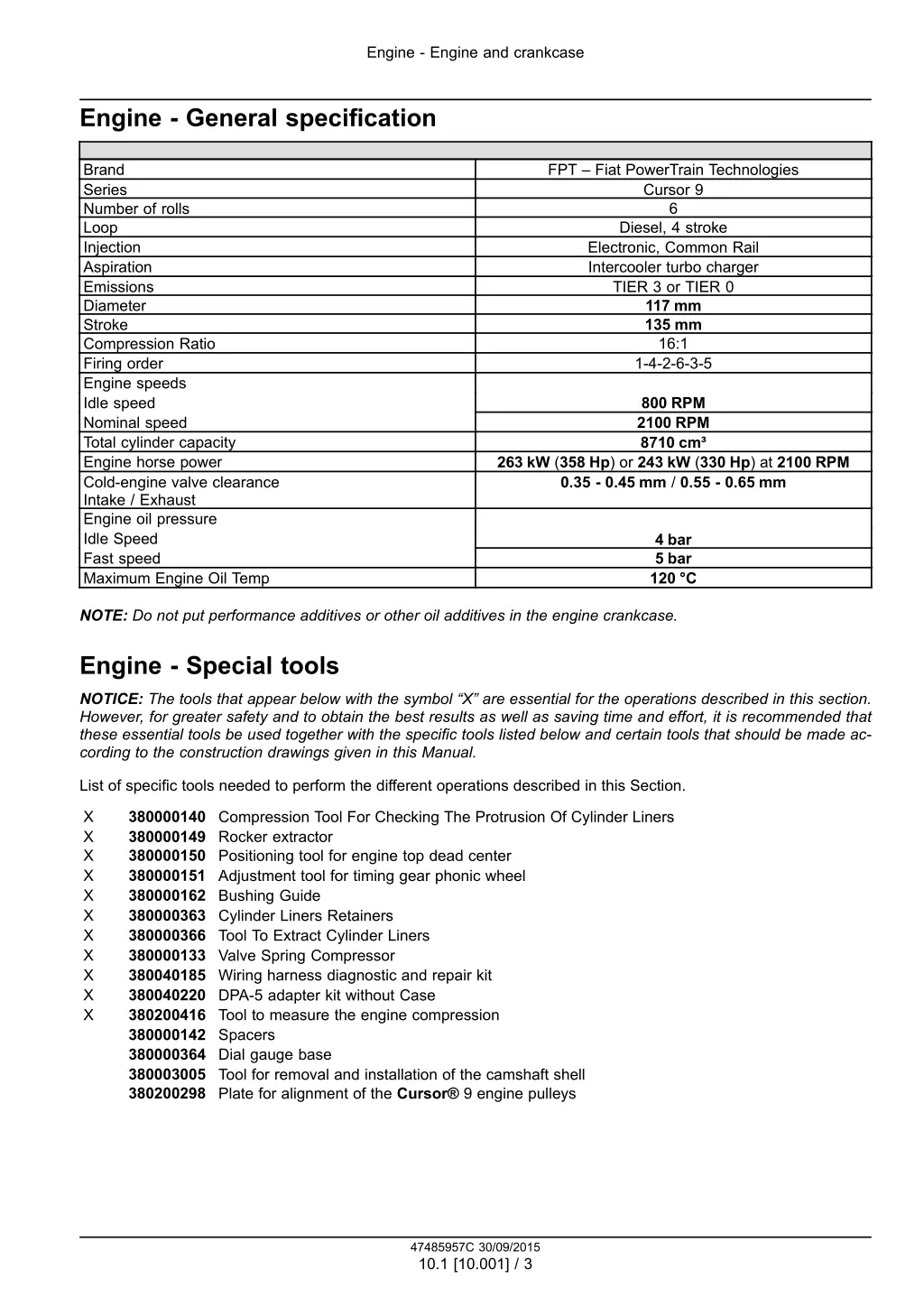 engine engine and crankcase