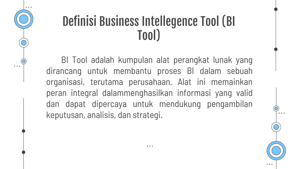 definisi business intellegence tool bi tool