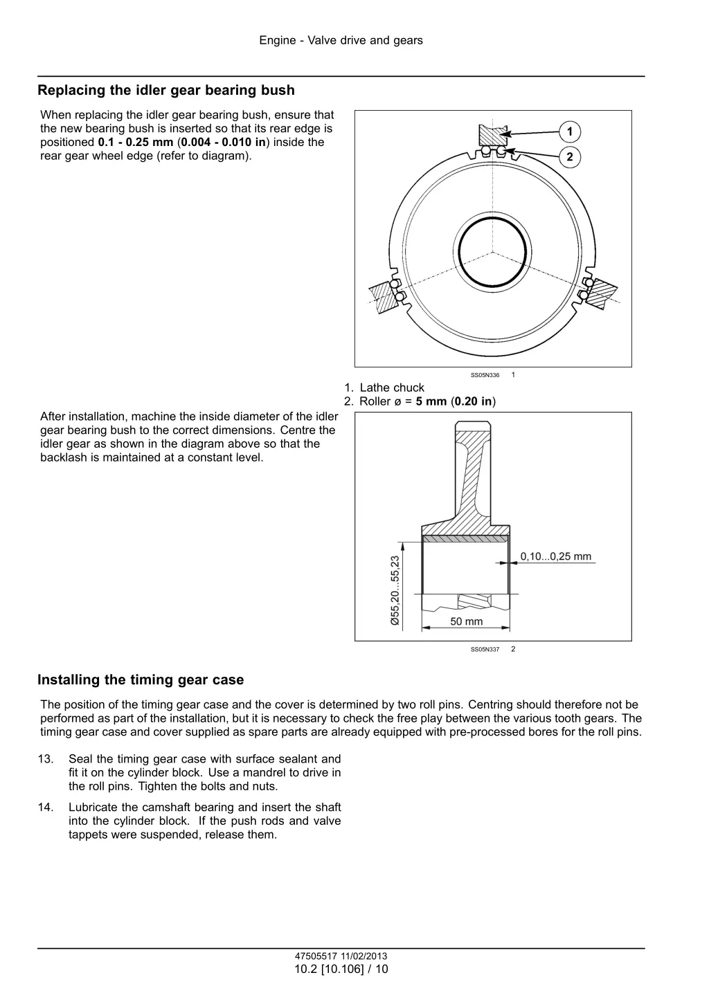 engine valve drive and gears 4