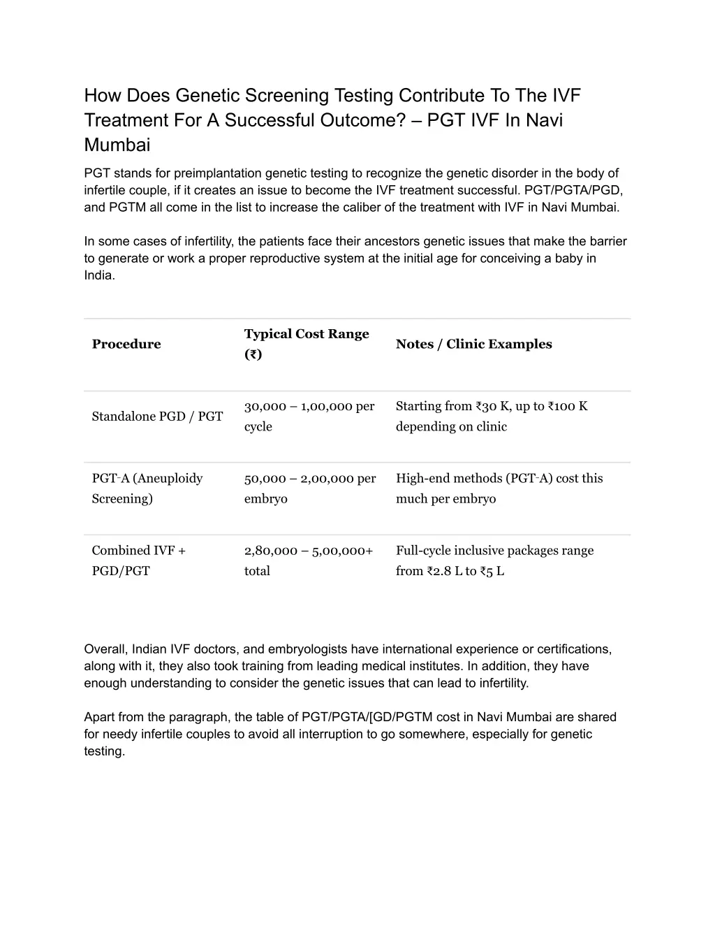 how does genetic screening testing contribute