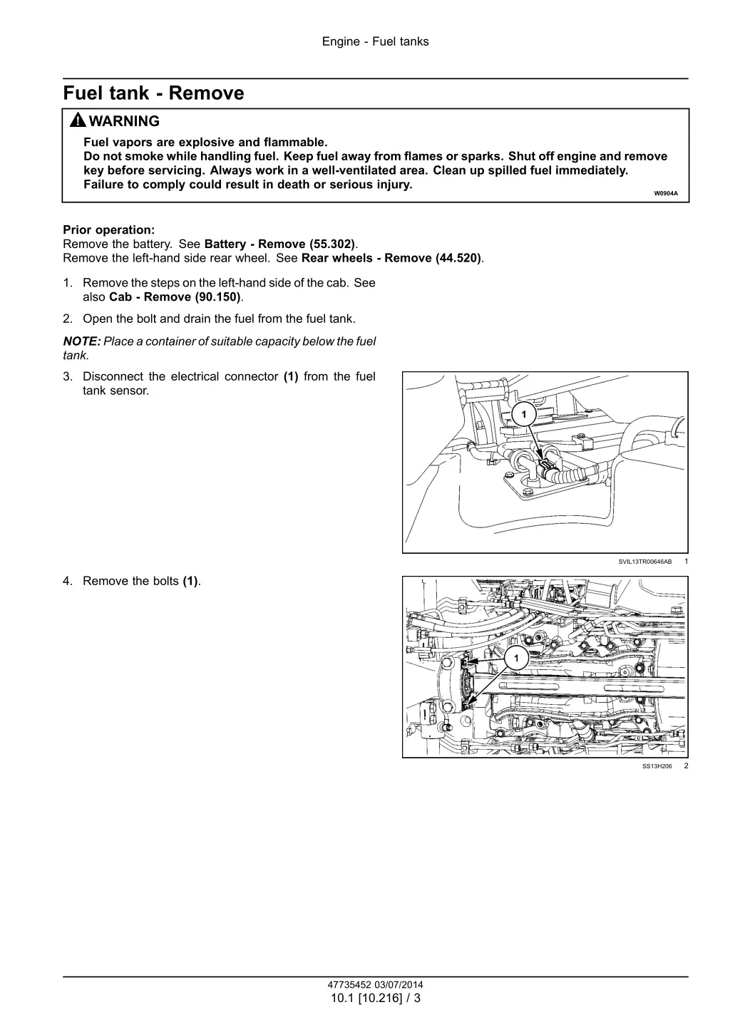 engine fuel tanks