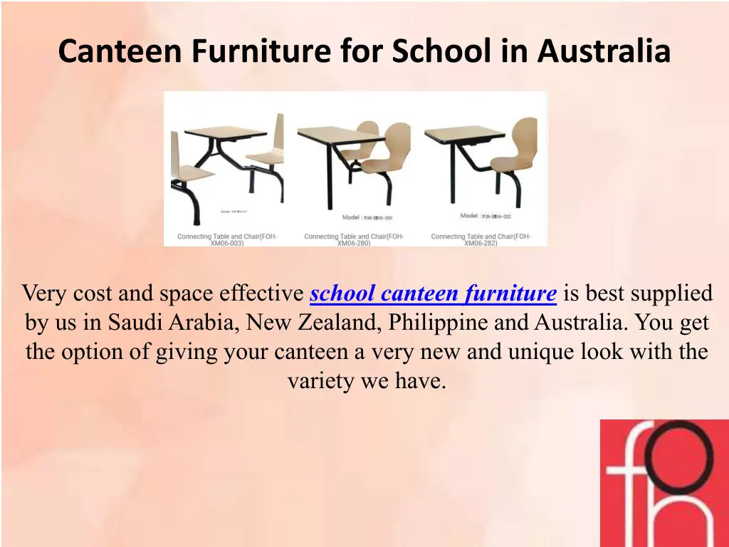 canteen furniture for school in australia