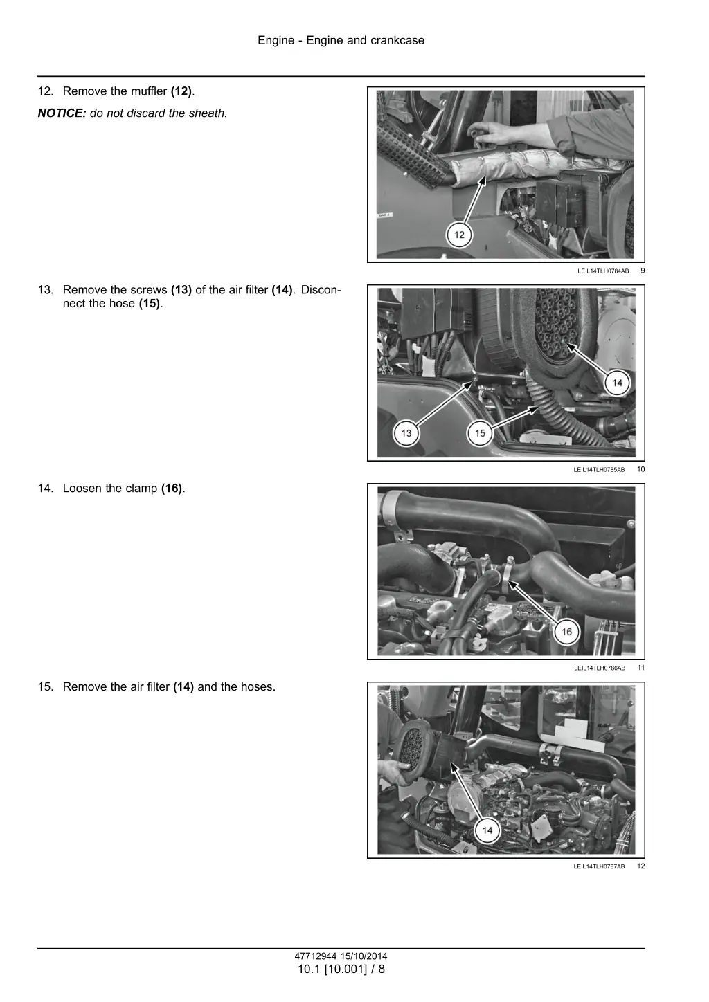 engine engine and crankcase 5