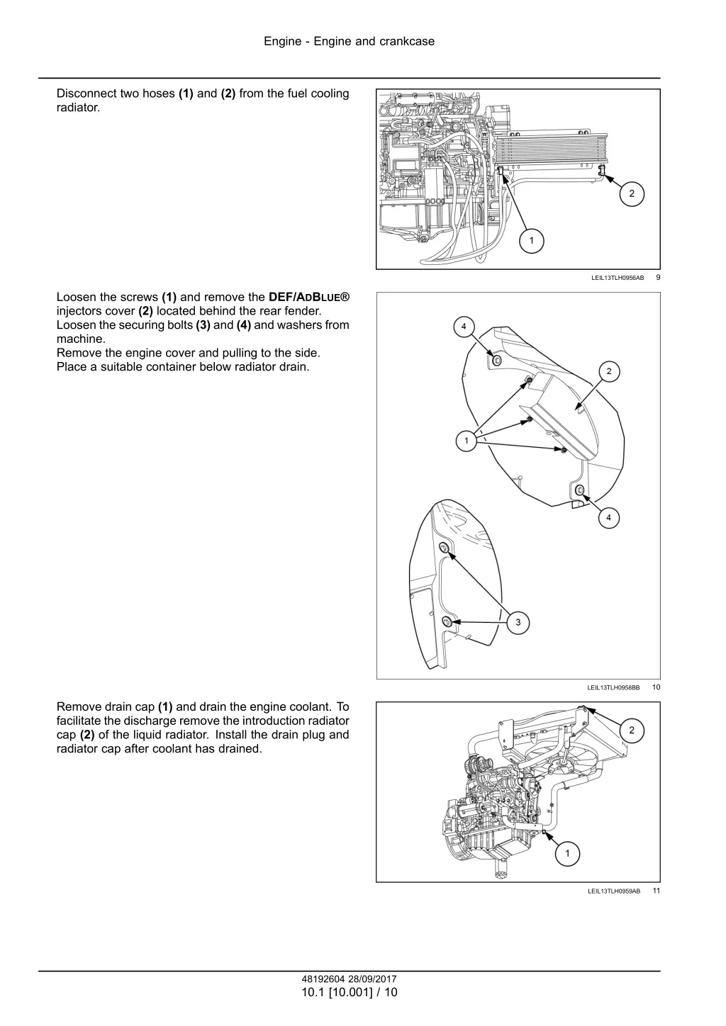engine engine and crankcase 4