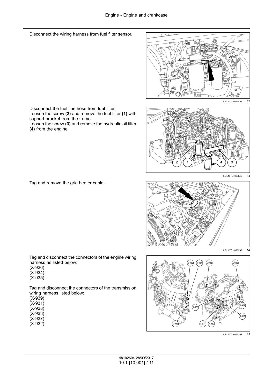 engine engine and crankcase 5