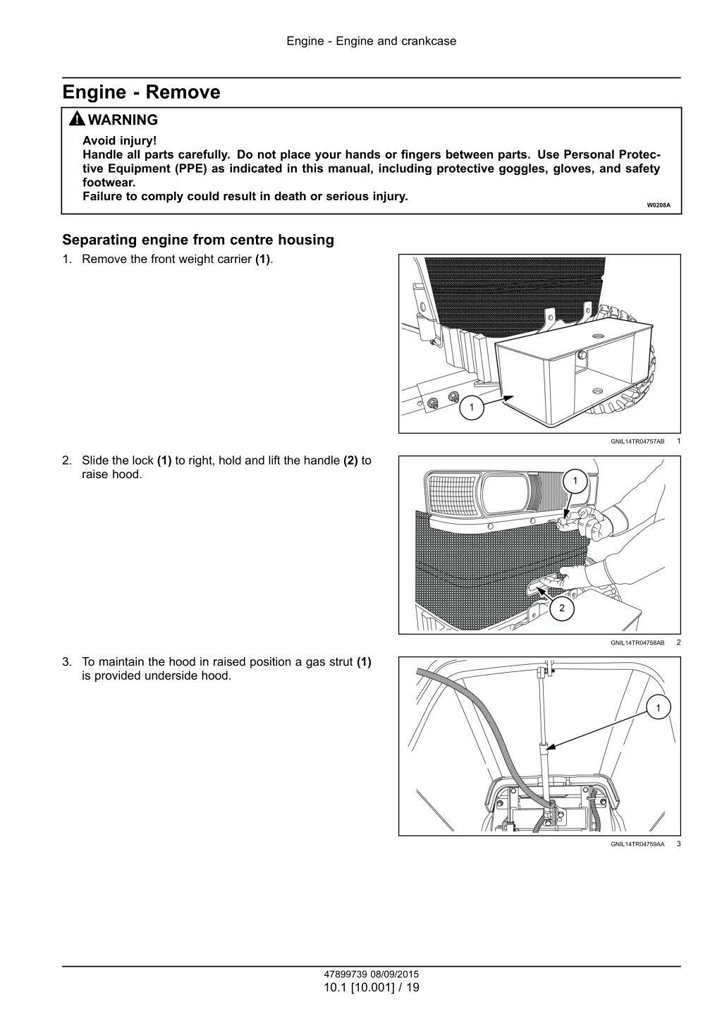 engine engine and crankcase