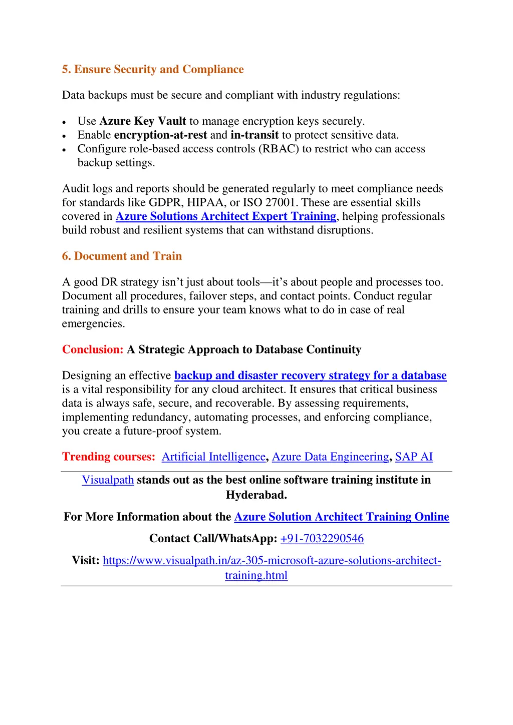 5 ensure security and compliance