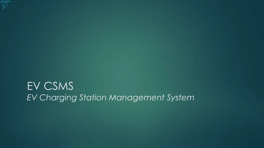 ev csms ev charging station management system