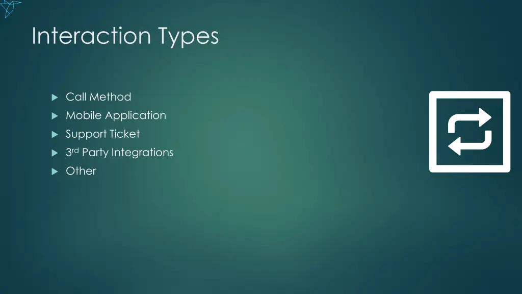 interaction types