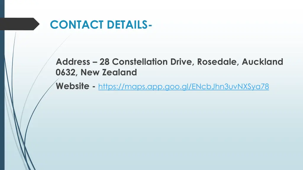 contact details
