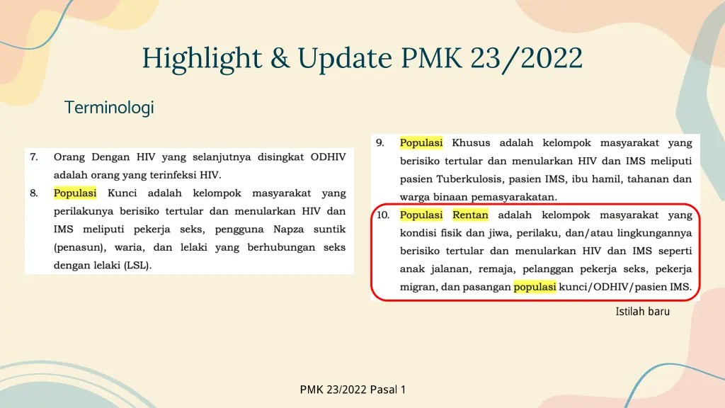highlight update pmk 23 2022