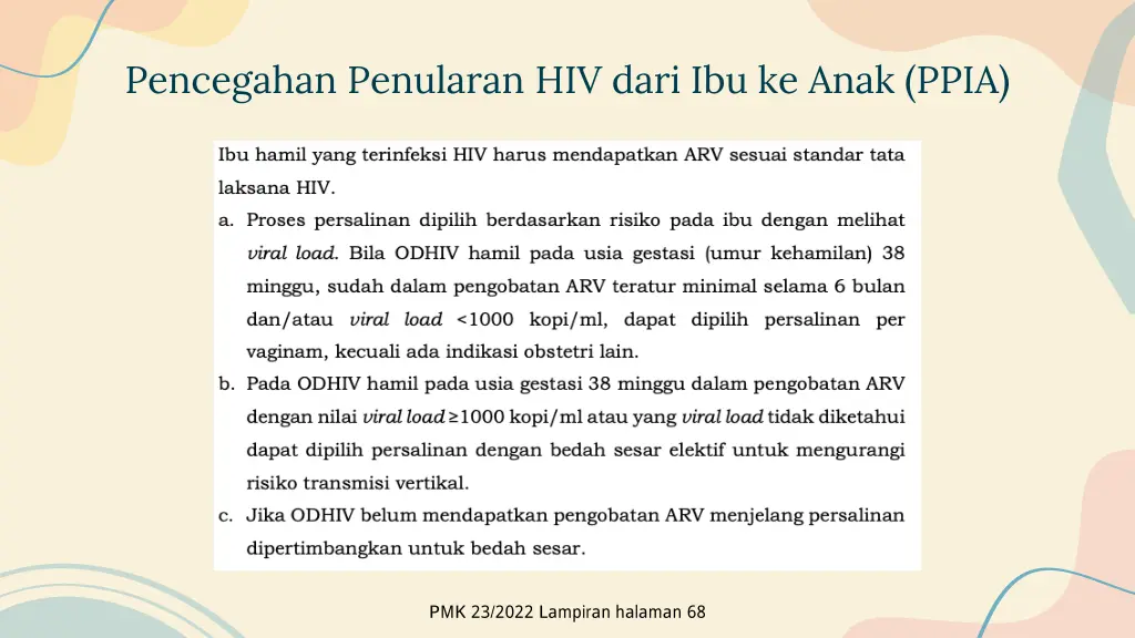 pencegahan penularan hiv dari ibu ke anak ppia
