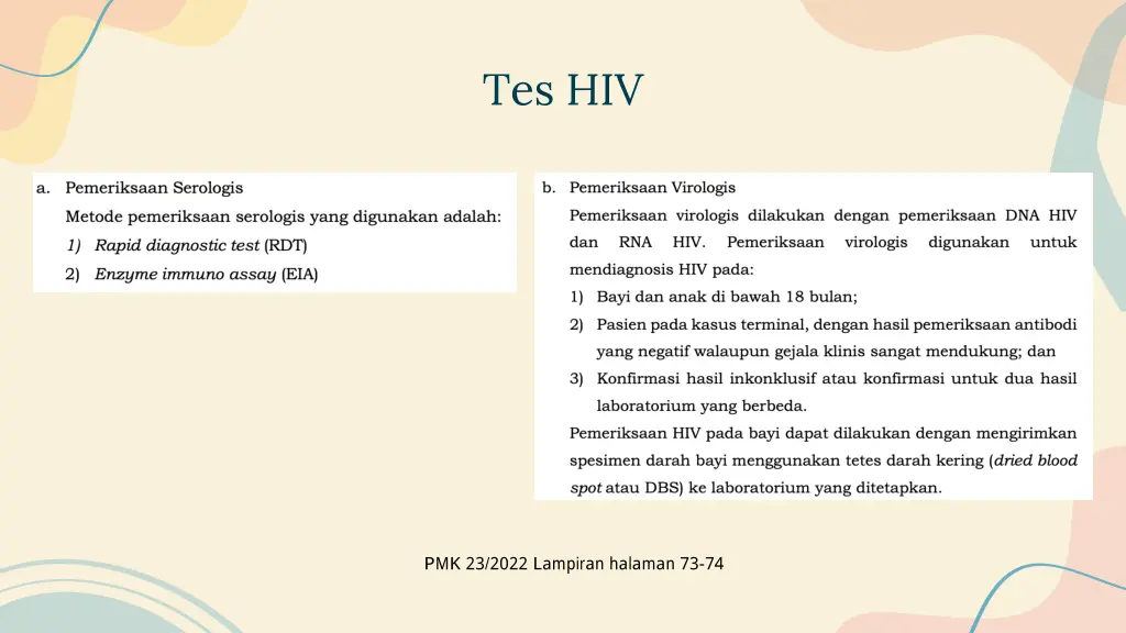 tes hiv 1