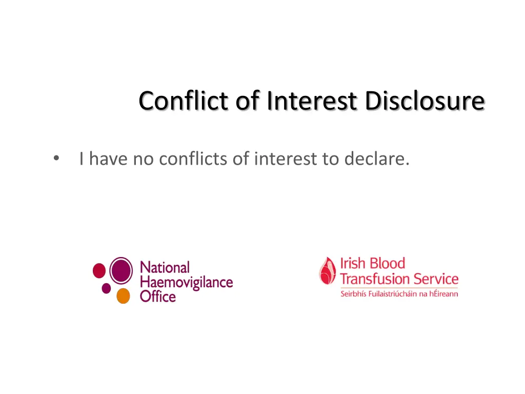 conflict of interest disclosure