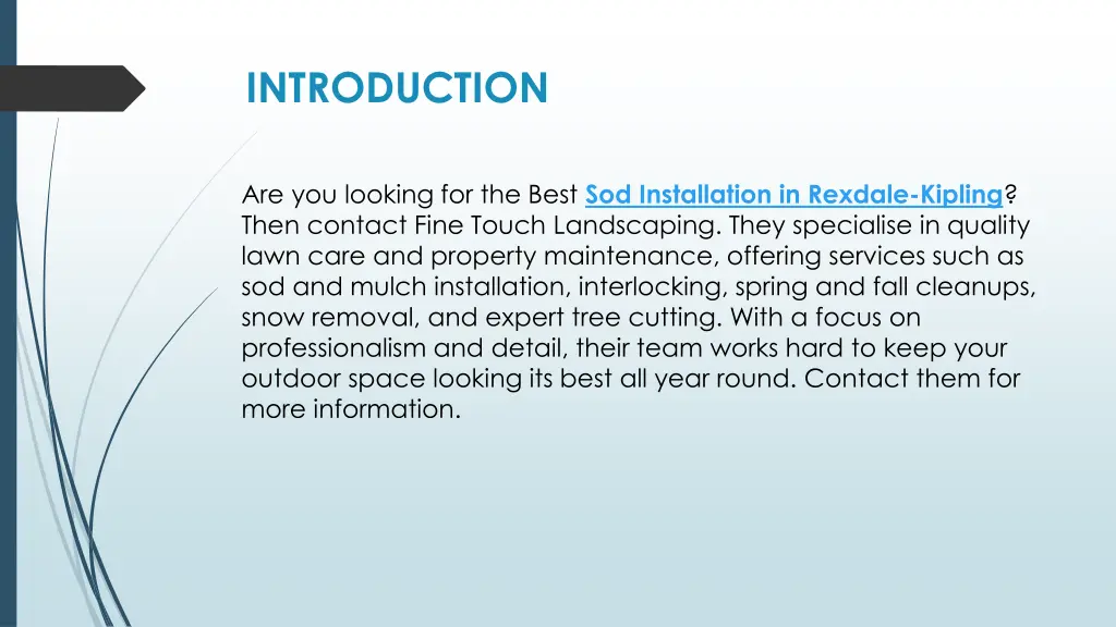 introduction