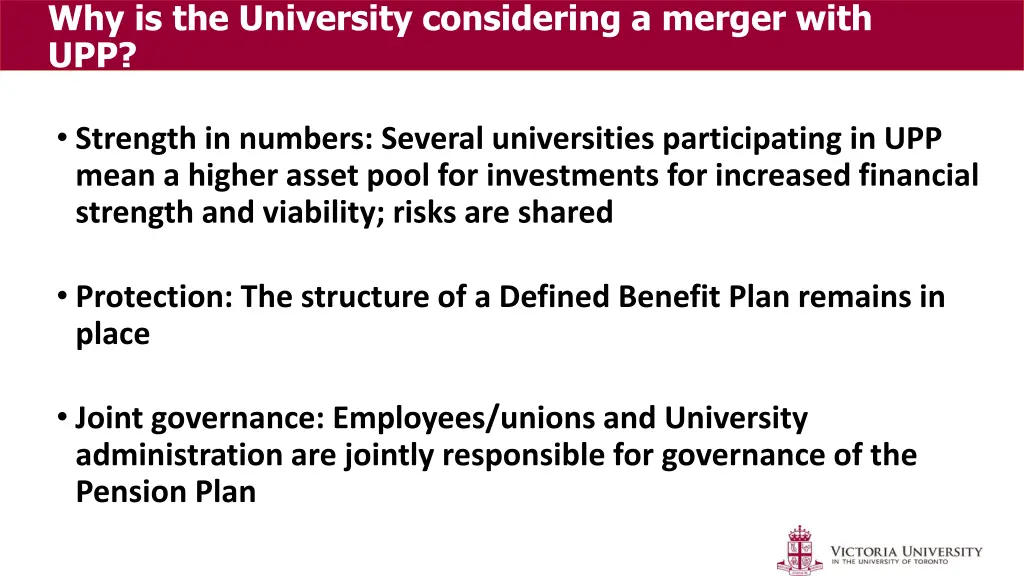 why is the university considering a merger with 1