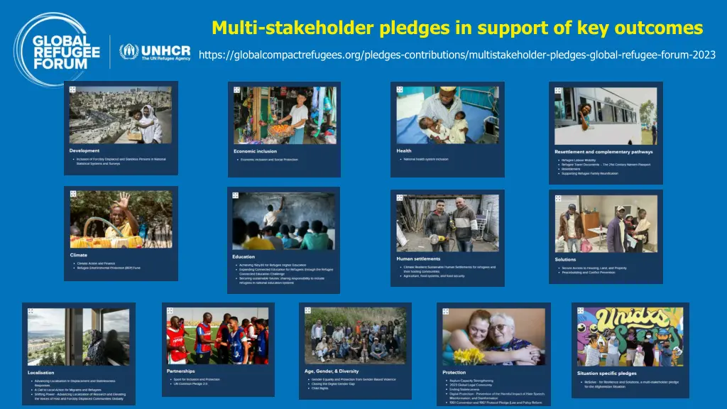 multi stakeholder pledges in support