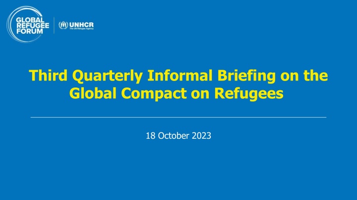 third quarterly informal briefing on the global