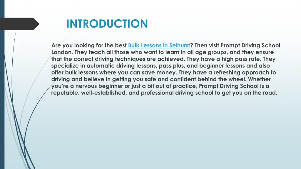introduction