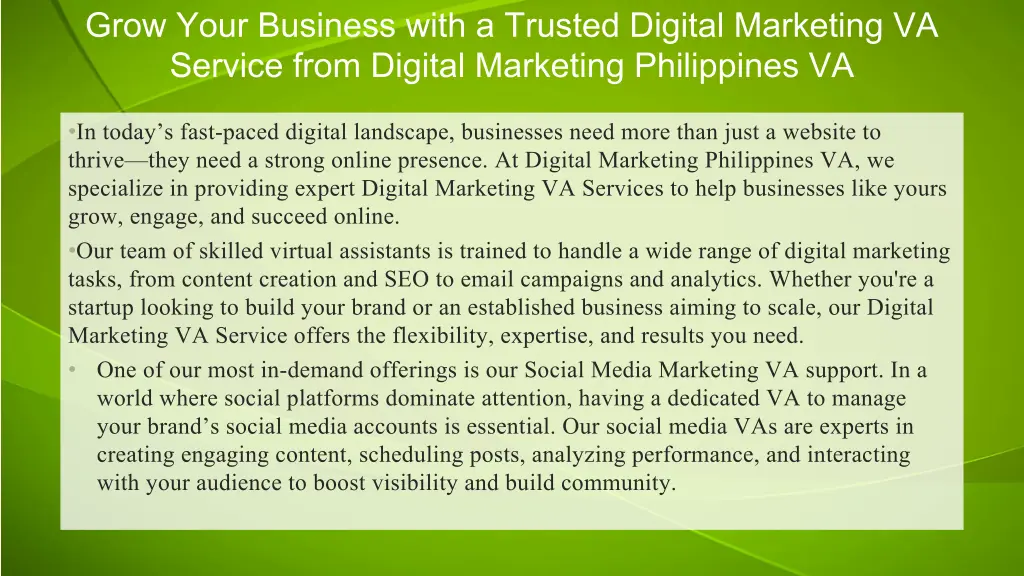 grow your business with a trusted digital