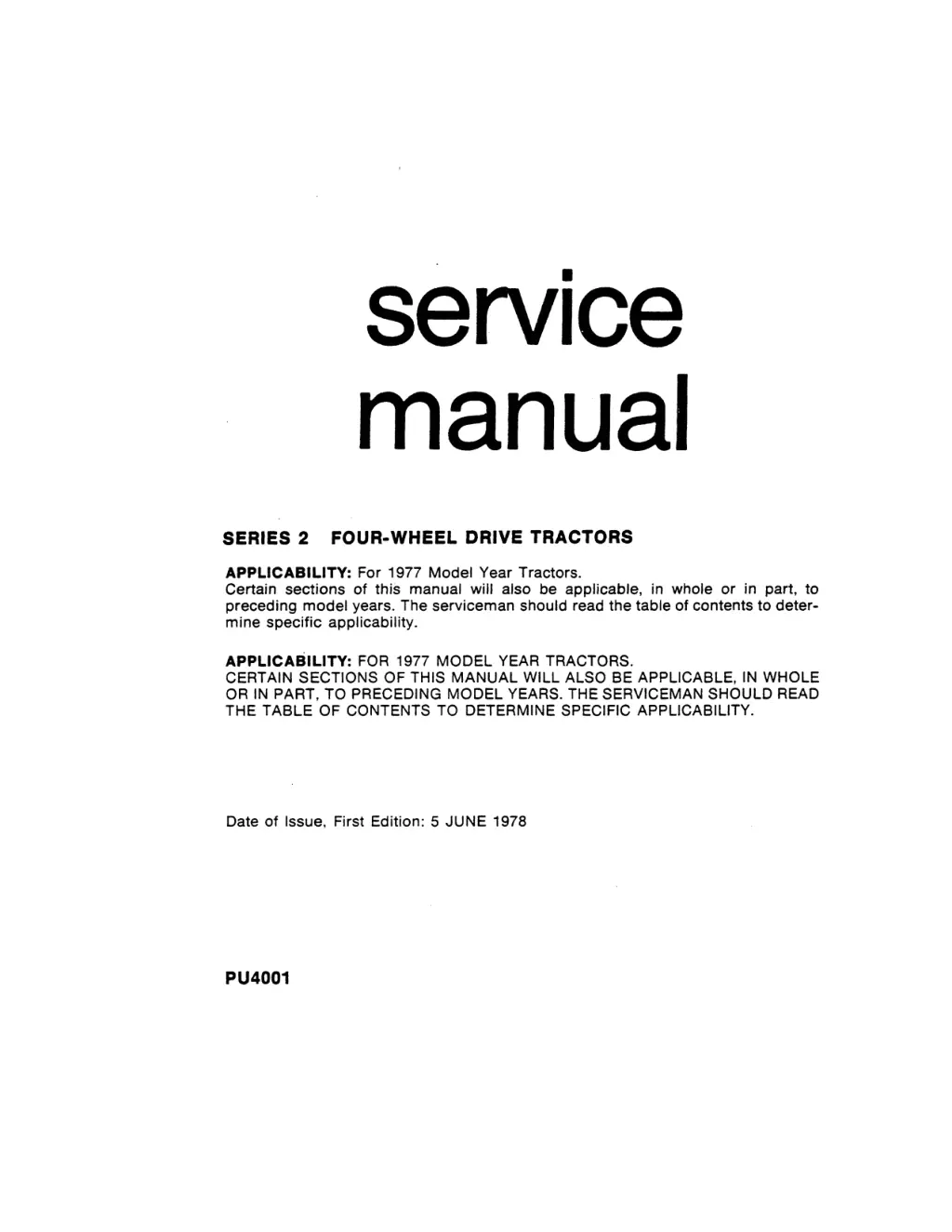 service manual