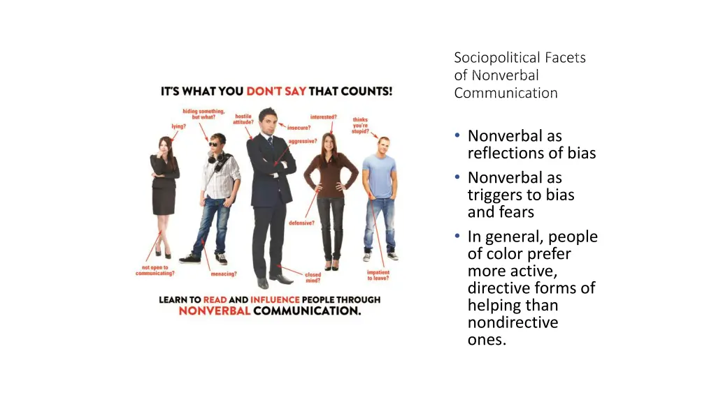 sociopolitical facets of nonverbal communication