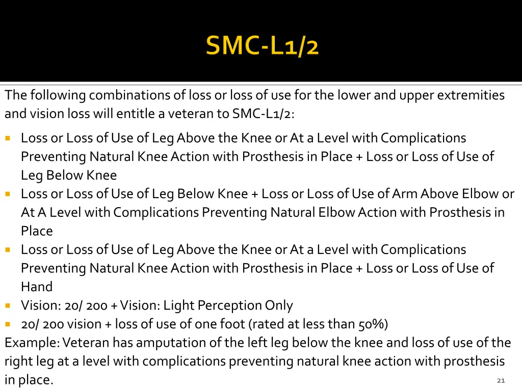 the following combinations of loss or loss 1