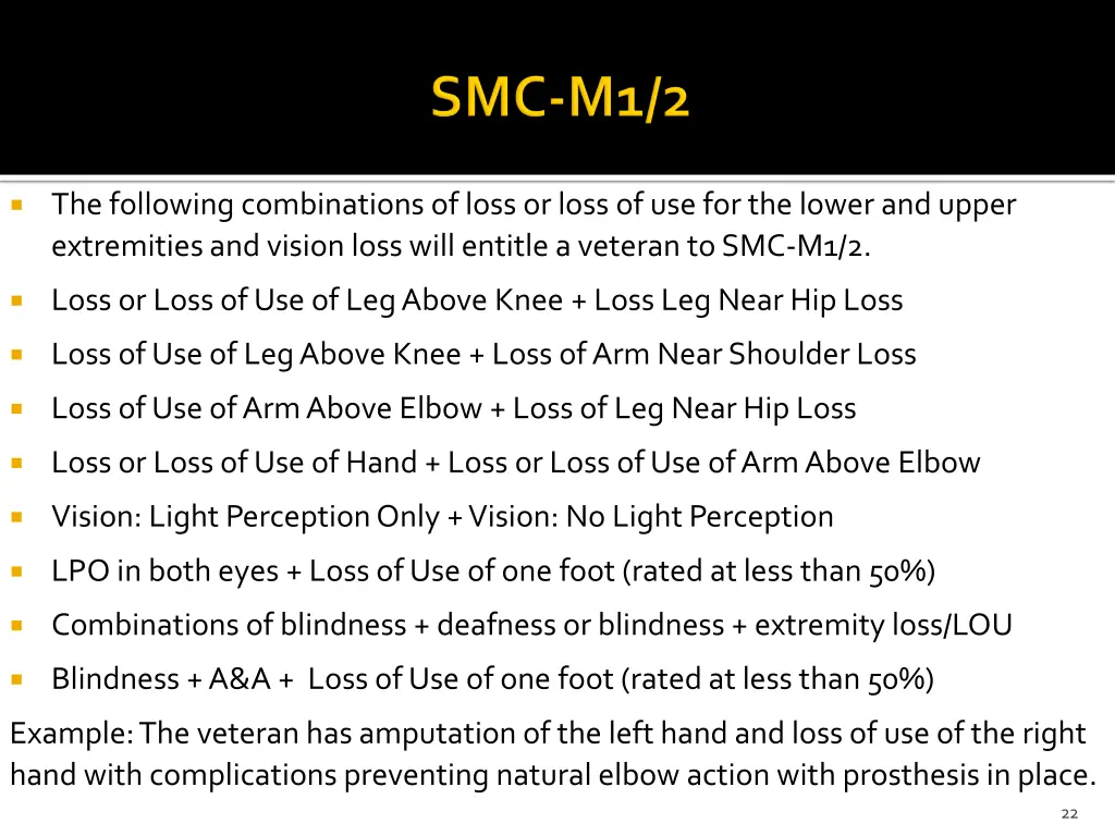 the following combinations of loss or loss 2