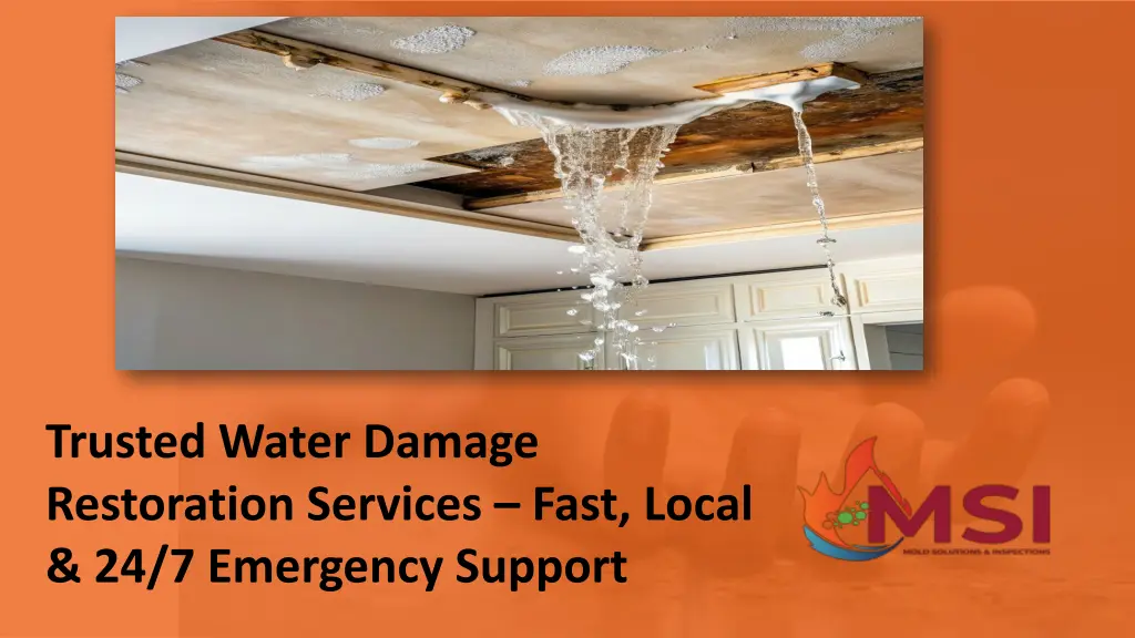 trusted water damage restoration services fast