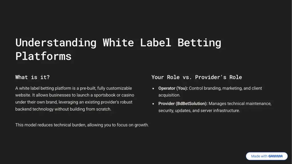 understanding white label betting platforms