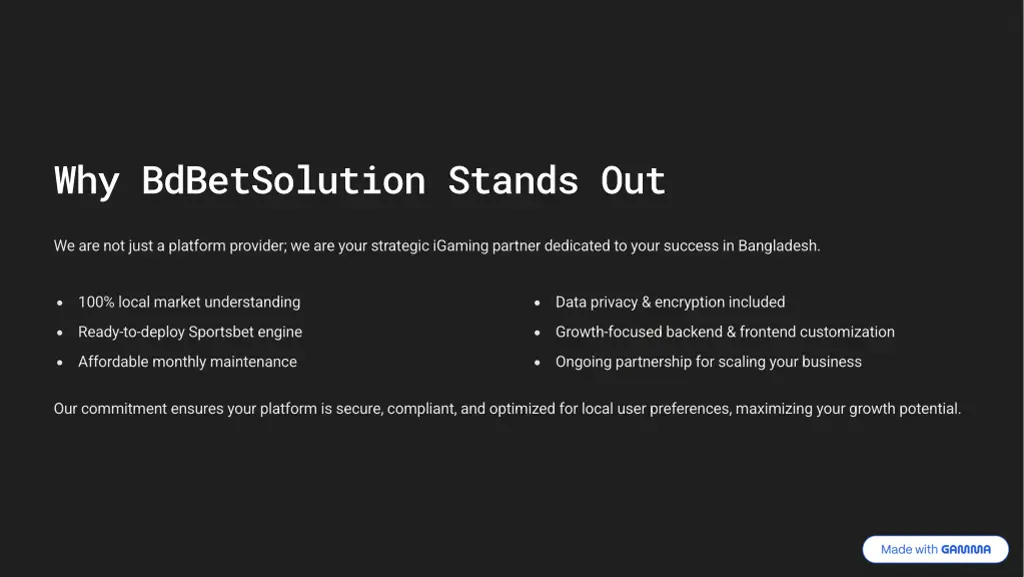 why bdbetsolution stands out