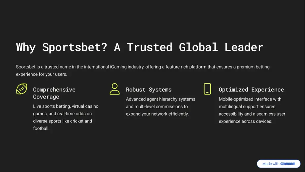 why sportsbet a trusted global leader