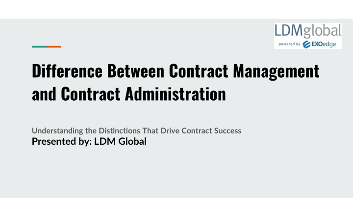 difference between contract management