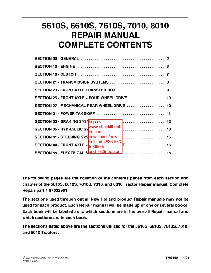 5610s 6610s 7610s 7010 8010 repair manual