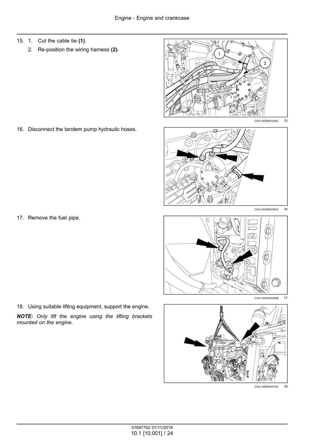 engine engine and crankcase 4