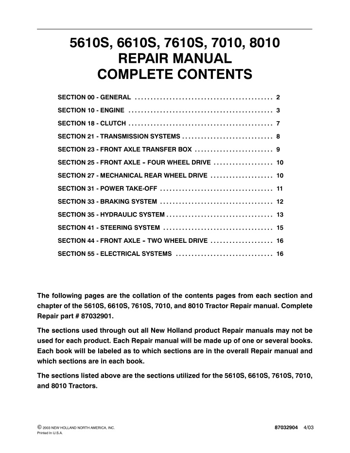5610s 6610s 7610s 7010 8010 repair manual