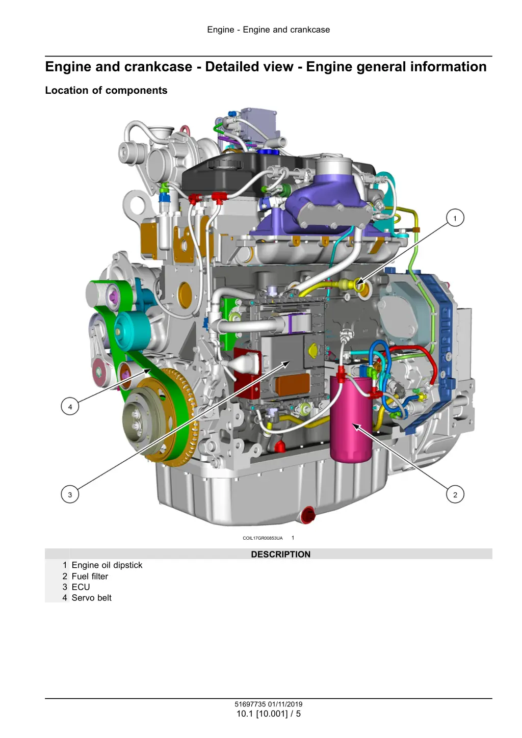 engine engine and crankcase