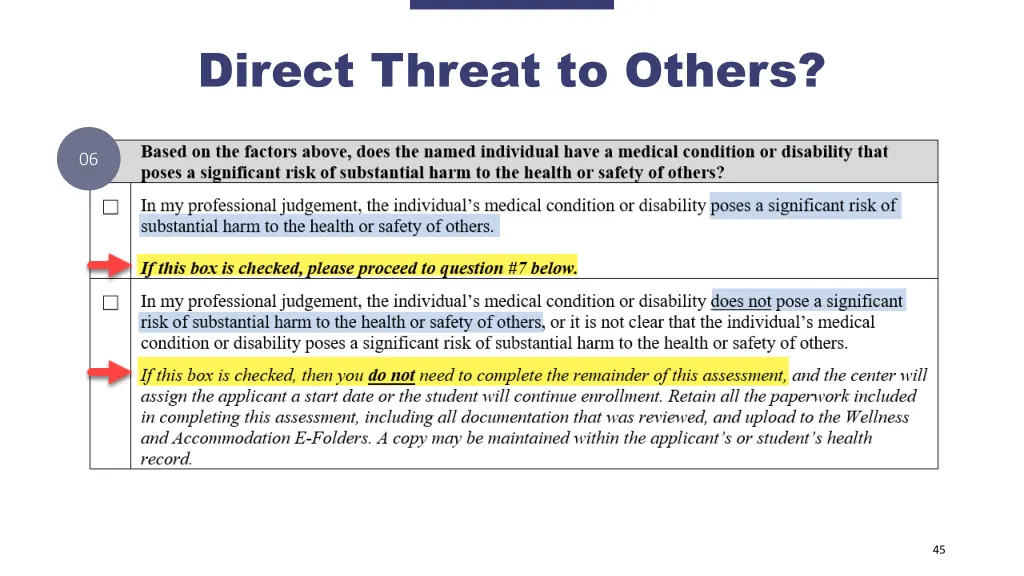 direct threat to others 1