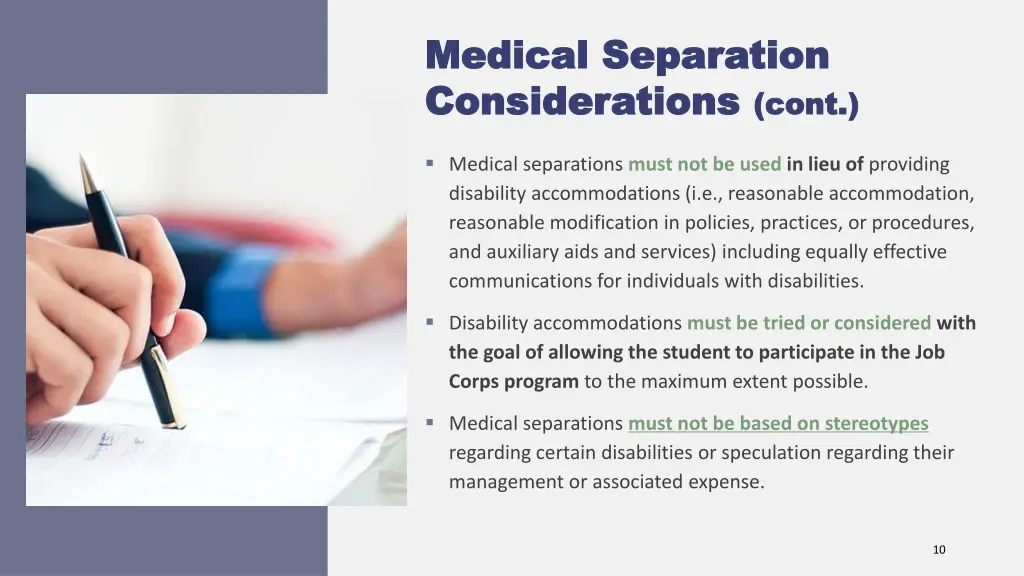medical separation medical separation