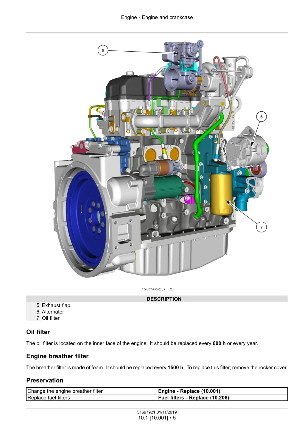 engine engine and crankcase 2