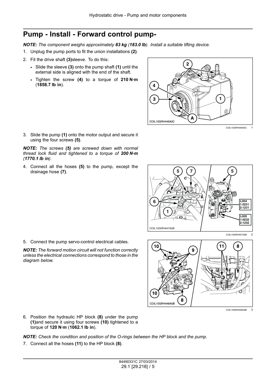 hydrostatic drive pump and motor components 2