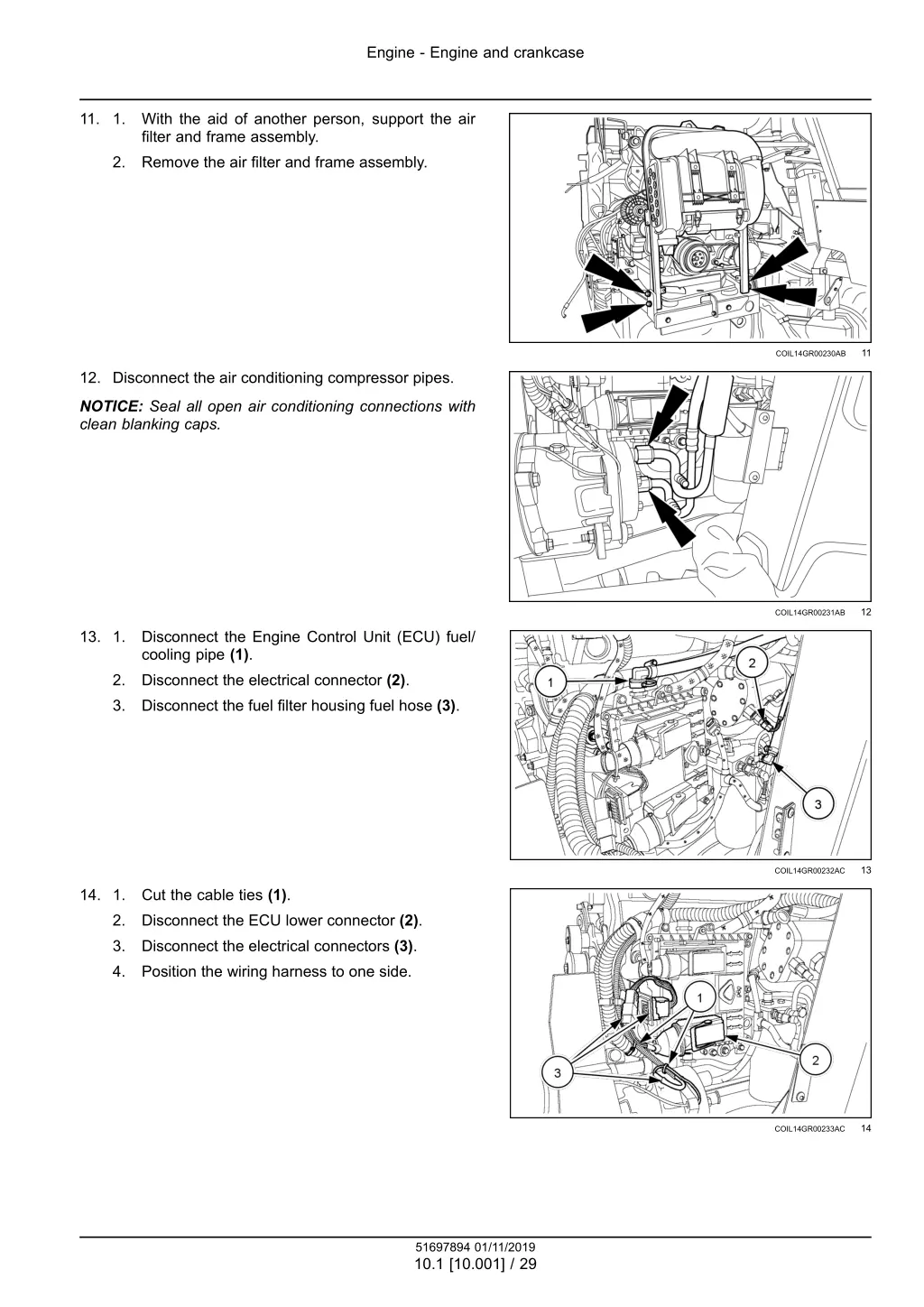 engine engine and crankcase 3