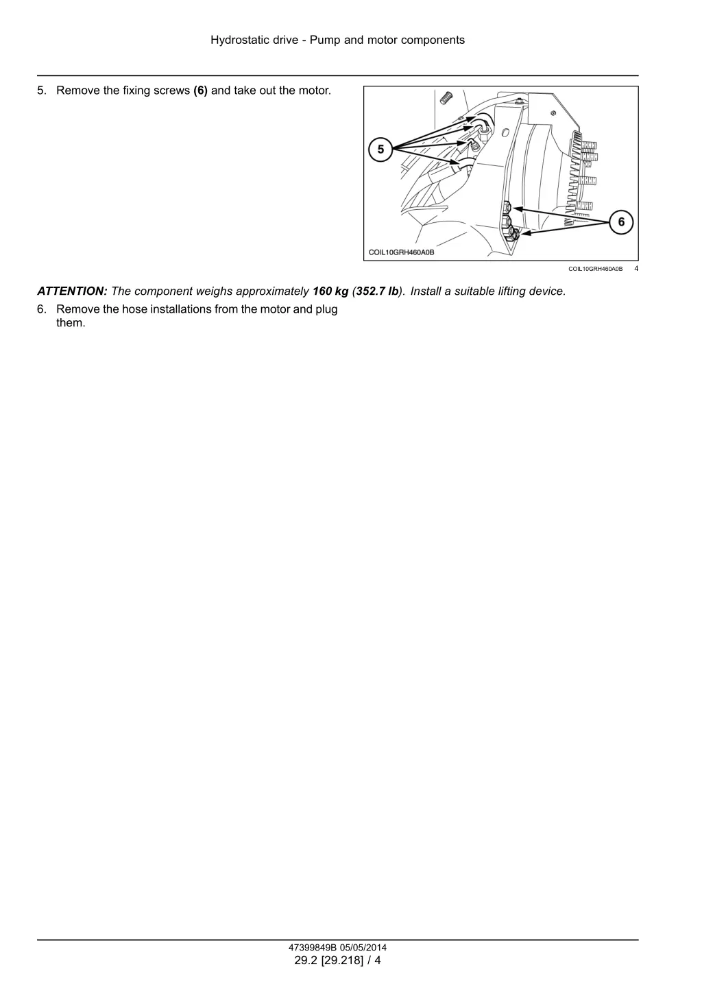 hydrostatic drive pump and motor components 1