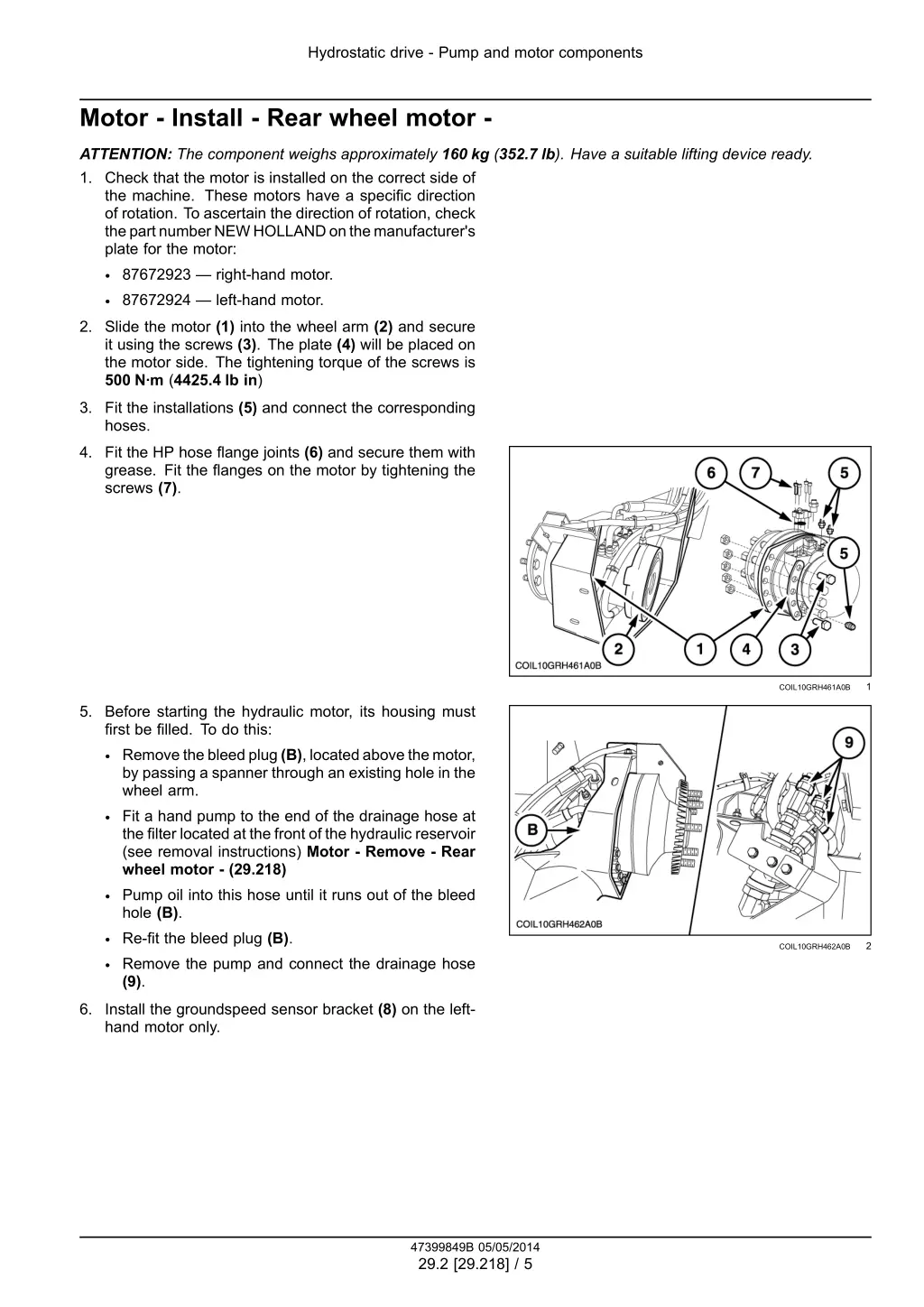 hydrostatic drive pump and motor components 2