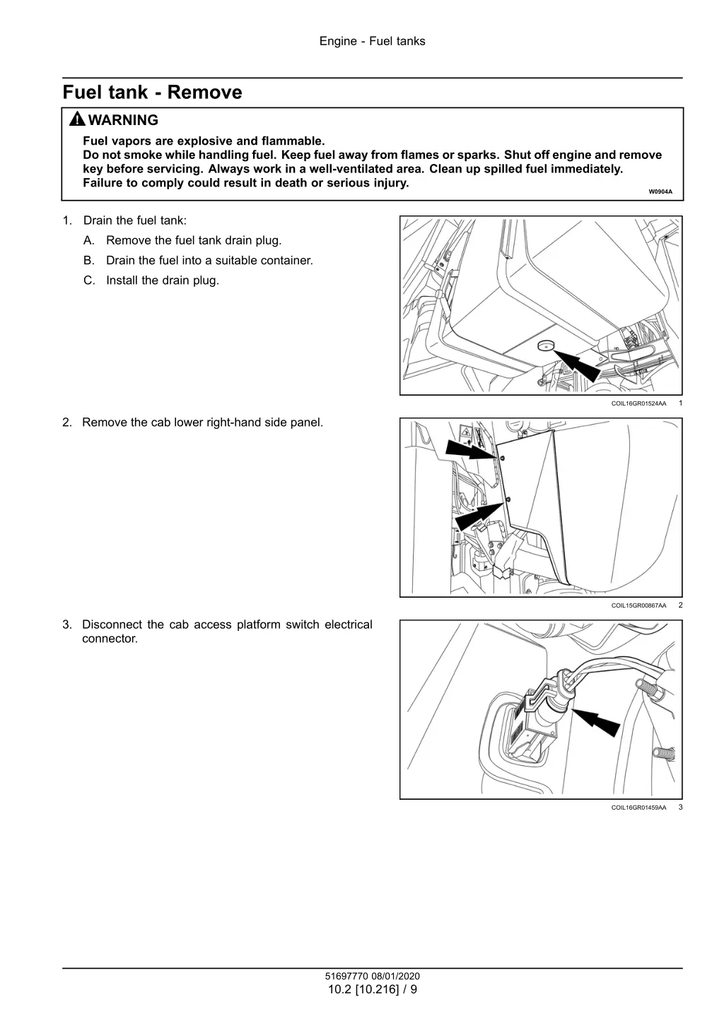 engine fuel tanks